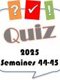 Semaines 44-45